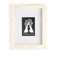 inlaid bone cream photo frame rectangle 4 x 6