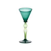 wine glass turquoise green 