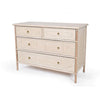 rattan three drawer dresser raw paint ready