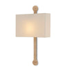 baton-like abaca rope wrapped wall sconce ivory rectangular shade