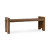 bench reclaimed wood chunky natural finish