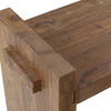 bench reclaimed wood chunky natural finish