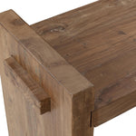 bench reclaimed wood chunky natural finish