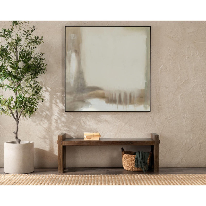 bench reclaimed wood chunky natural finish
