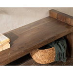 bench reclaimed wood chunky natural finish