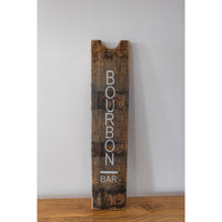 bourbon stave sign wood rustic
