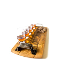 glencarin glasses tasting flight board