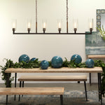 chandelier six bulb oil rubbed bronze 