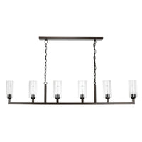 chandelier six bulb oil rubbed bronze 
