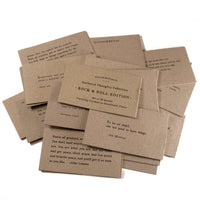 gathered thoughts rock and roll handmade paper