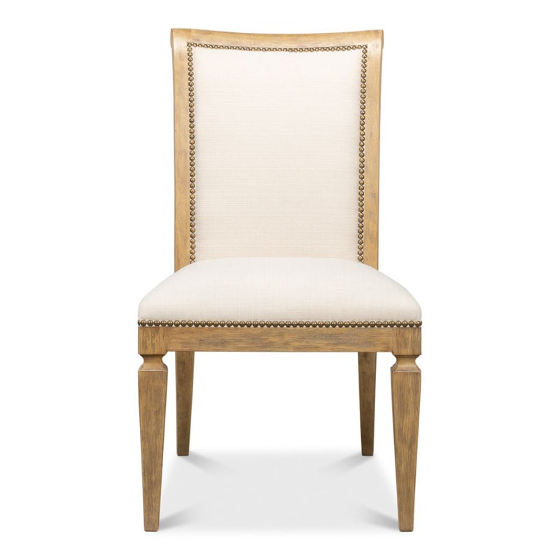 beech fabric heather gray dining chair
