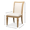 beech fabric heather gray dining chair