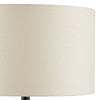 round concrete base table lamp beige linen shade