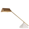 adjustable desk lamp modern antique brass finish white marble base