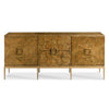 cabinet hardwood solids two drawer metal base brass