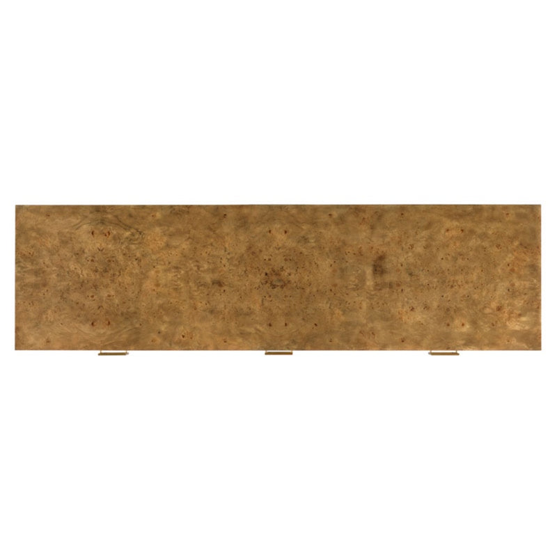 cabinet hardwood solids two drawer metal base brass