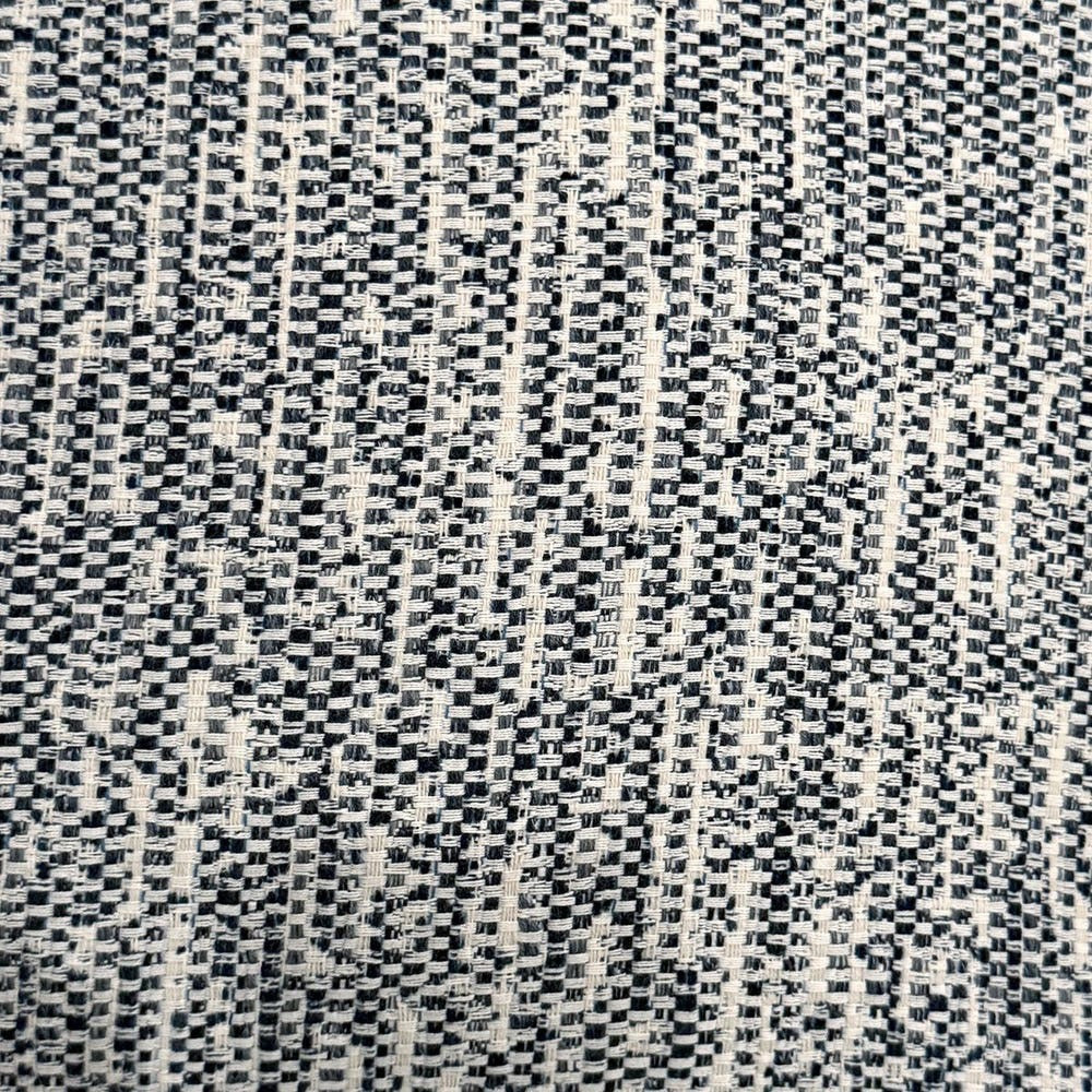 Textured navy and white patterned fabric