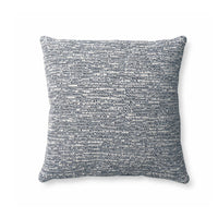Textured blue  pillow on a white background