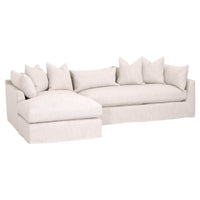 sofa slipcover cream natural left facing pillows chaise