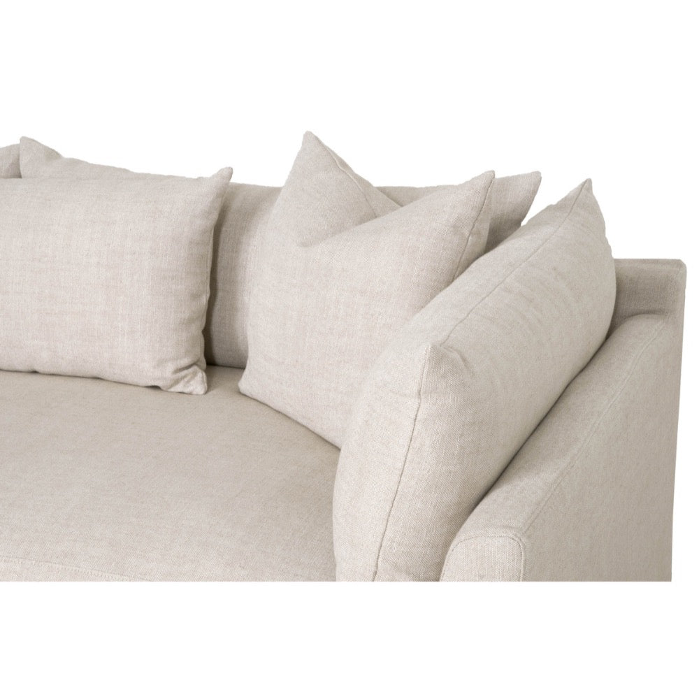 sofa slipcover cream natural left facing pillows chaise
