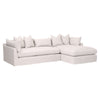sofa slipcover cream natural right facing pillows chaise