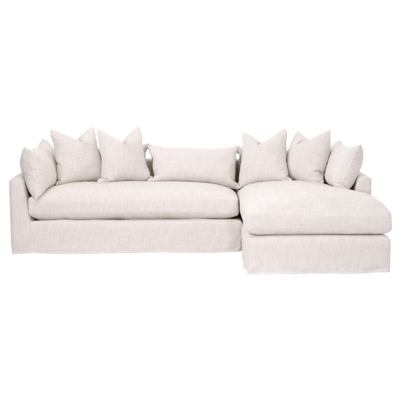 sofa slipcover cream natural right facing pillows chaise