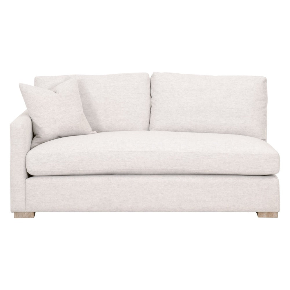 stone fabric modular sofa natural oak gray