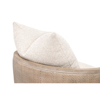 linen gray oak swivel chair natural cane wrapped rattan plywood