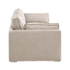 outdoor slipcover sofa natural fabric bench seat three cushion