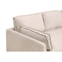 outdoor slipcover sofa natural fabric bench seat three cushion