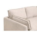 outdoor slipcover sofa natural fabric bench seat three cushion