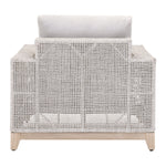 outdoor chair taupe white woven rope