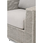 outdoor swivel chair rocker white taupe rope