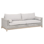 outdoor sofa woven rope taupe white