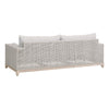 outdoor sofa woven rope taupe white