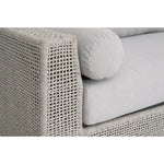 outdoor sofa woven rope taupe white