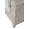 outdoor sofa woven rope taupe white