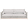 outdoor sofa woven rope taupe white