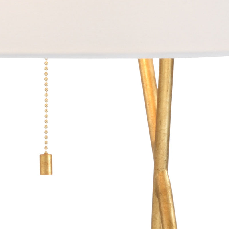 white table lamp antique gold iron base