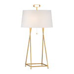 white table lamp antique gold iron base