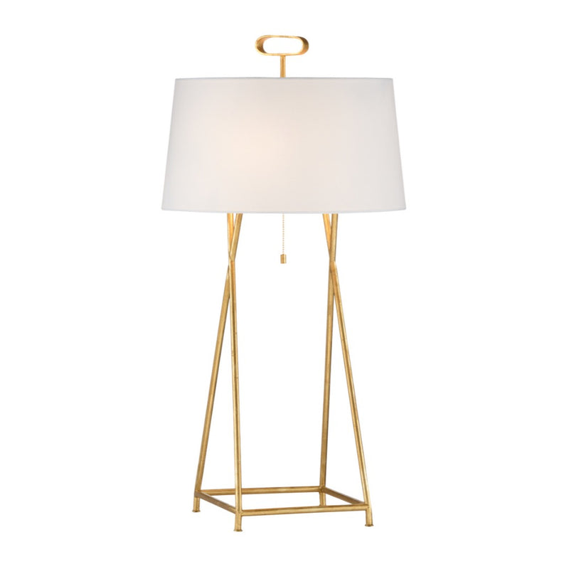 white table lamp antique gold iron base