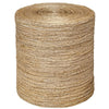 round accent table woven banana plant coastal