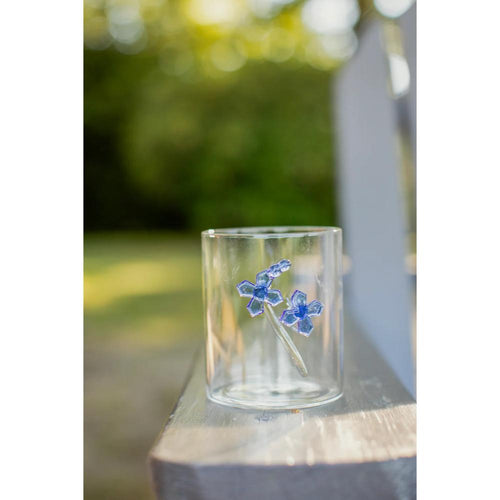 cocktail glass set decorative floral