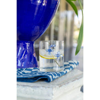 cocktail glass set decorative floral