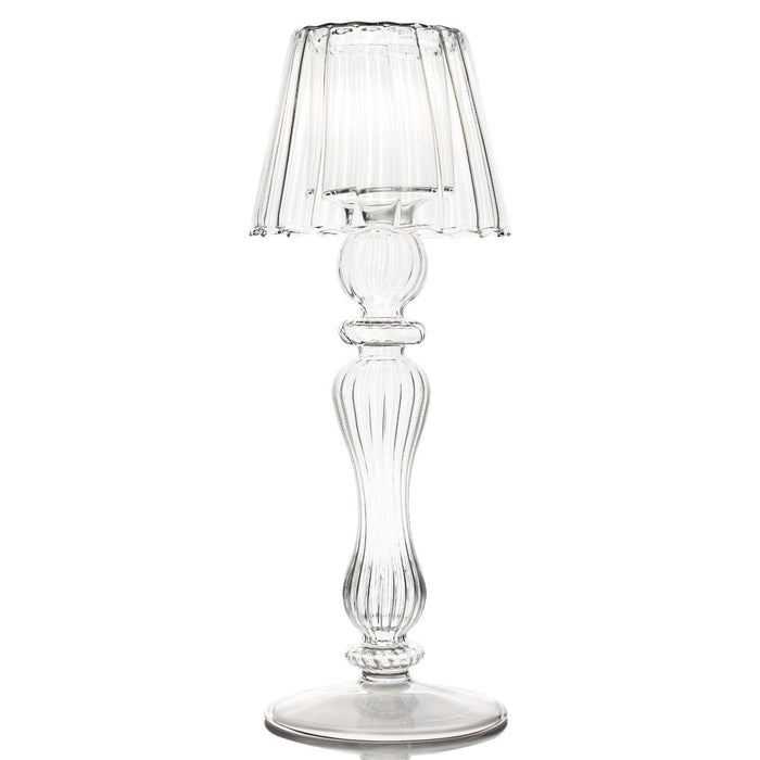 tealight colored candle holder shadbase mouthblown glass 