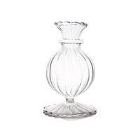 clear bud vase decor mouthblown glass