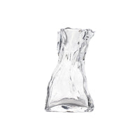sack shaped glass vase small