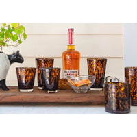 tortoise tumbler set of four brown black
