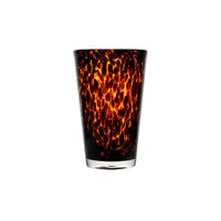 tortoise highball tumbler set of four brown black
