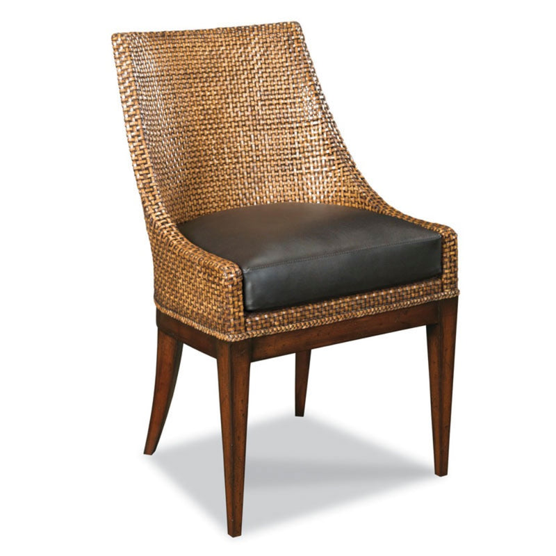 woven leather chair birch solids natural leather upholstered